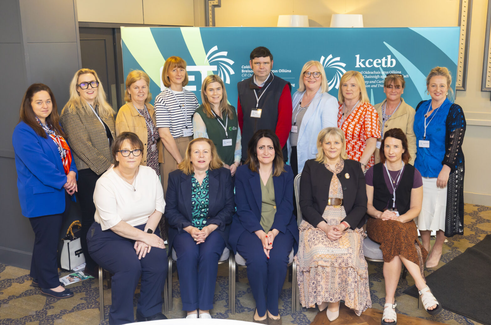 Group photo of staff and learner