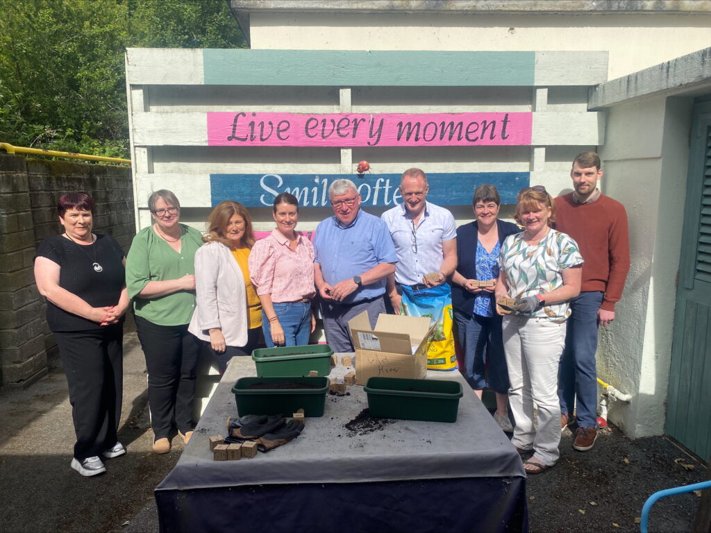 group photo outside